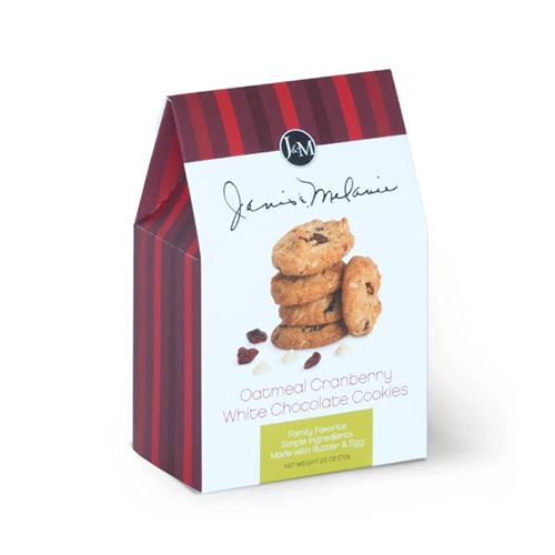 J&M Oatmeal Cranberry White Chocolate Cookies 71g For Sale