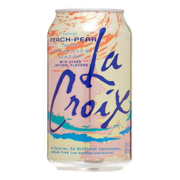 La Croix Peach Pear Sparkling Water 355ml Discount