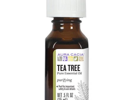 Aura Cacia Tea Tree Essential Oil 15ml on Sale