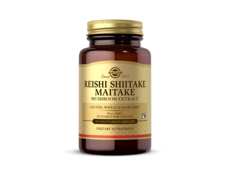 Solgar Reishi Shiitake Maitake Mushroom Extract 50 Vegetable Capsules Online now