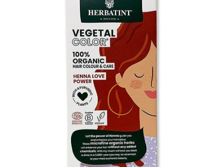 Herbatint Organic Vegetal Color Henna Love Power 100g Hot on Sale