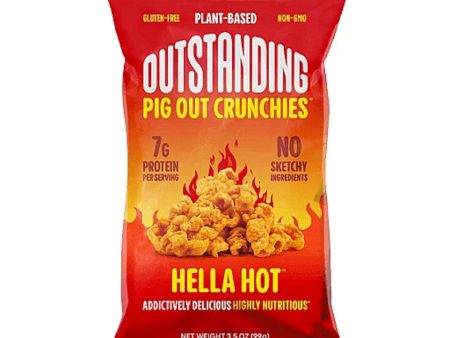 Pig Out Pigless Pork Rinds Hella Hot 99g For Discount