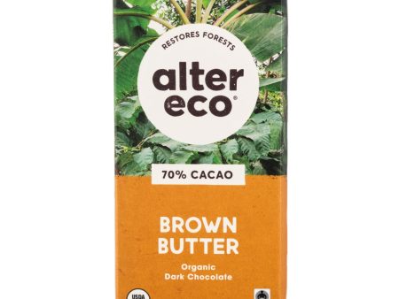 Altereco Deep Dark Salted Brown Butter Organic Chocolate 70% Cocoa 80g Online Sale