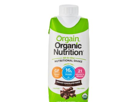 Orgain Organic Nutritional Shake Creamy Chocolate Fudge 330ml Sale