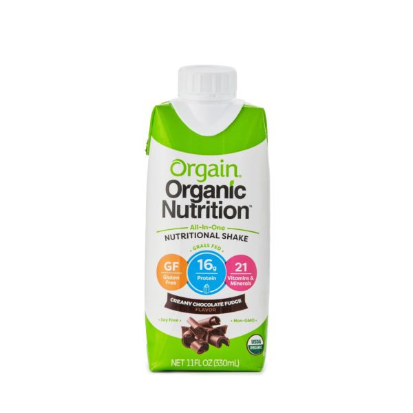 Orgain Organic Nutritional Shake Creamy Chocolate Fudge 330ml Sale