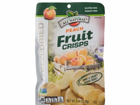 Brothers All Natural Freeze Dried Peach Fruit Crisps 8g Cheap