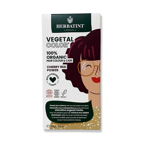 Herbatint Organic Vegetal Color Cherry Red Power 100g Online now