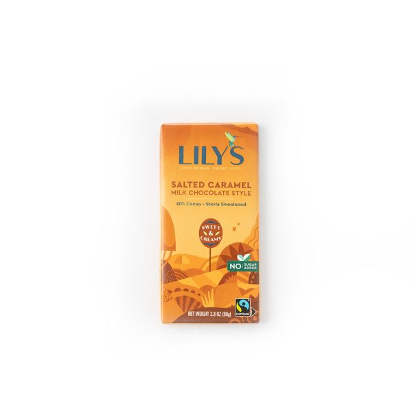 Lily s Salted Caramel Milk Chocolate Bar 40% Cocoa 80g Discount