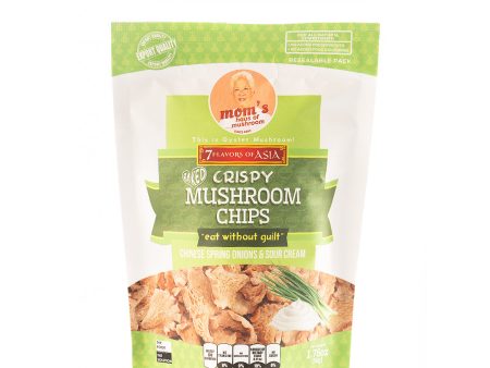 7 Flavors Of Asia Baked Crispy Mushroom Chips Chinese Spring Onions and Sour Cream 50g Hot on Sale