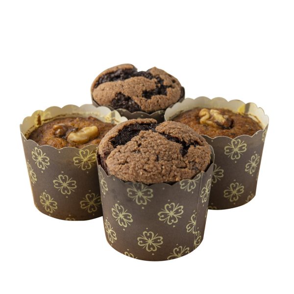 Gluten-Free Assorted Double Chocolate and Carrot Muffins  - 4 pcs For Sale