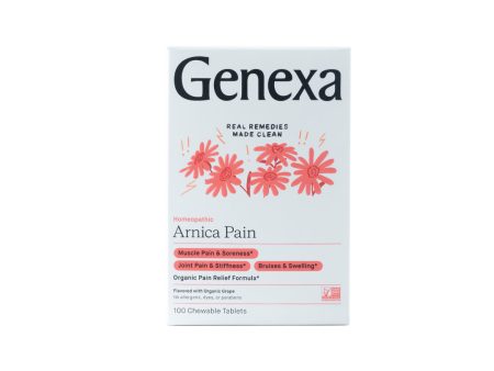 Genexa Organic Arnica Pain 100 Chewable Tablets Online Hot Sale