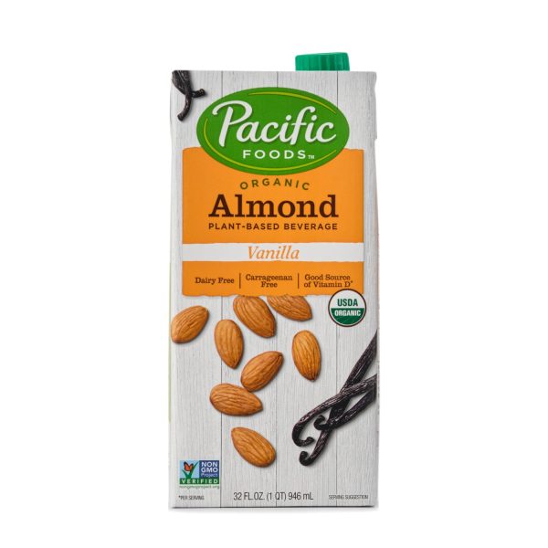 Pacific Foods Organic Almond Milk Vanilla 946ml Online now