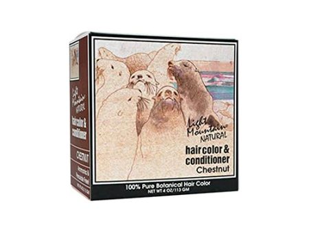 Light Mountain Organic Henna Hair Color Chestnut 113g Sale