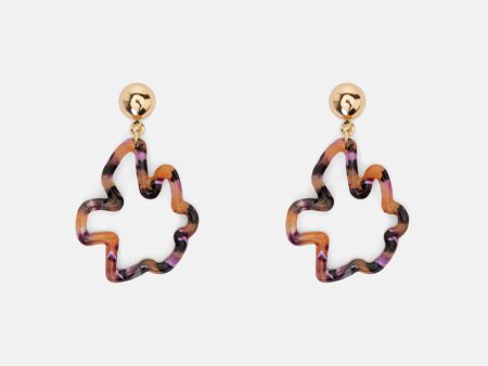 Tropic Check Flower Earrings Online