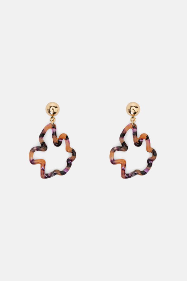 Tropic Check Flower Earrings Online