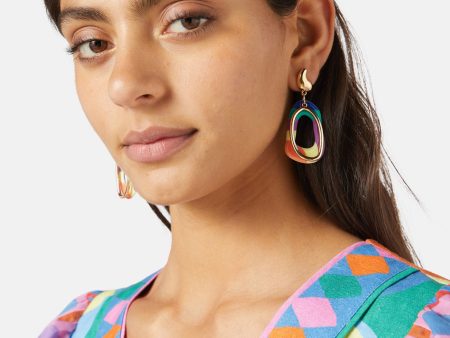 Rainbow Stud Earring Online now